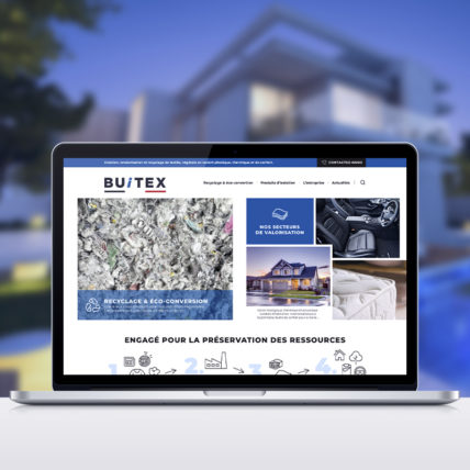 Buitex, création du site vitrine sous WordPress